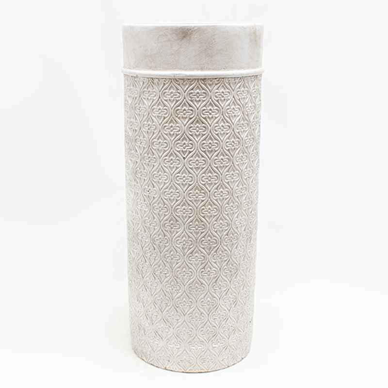 Vaso Cimento Minea 16 x 40cm Branco